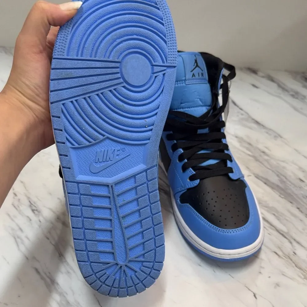 Jordan High-Top Sneakers in Blue and Black